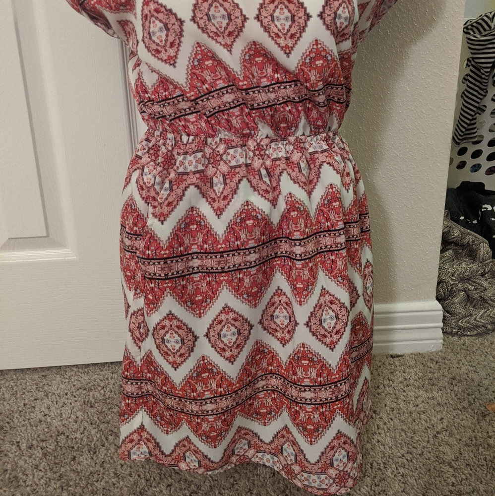 Red Aztec Dress - Picture 3 of 6
